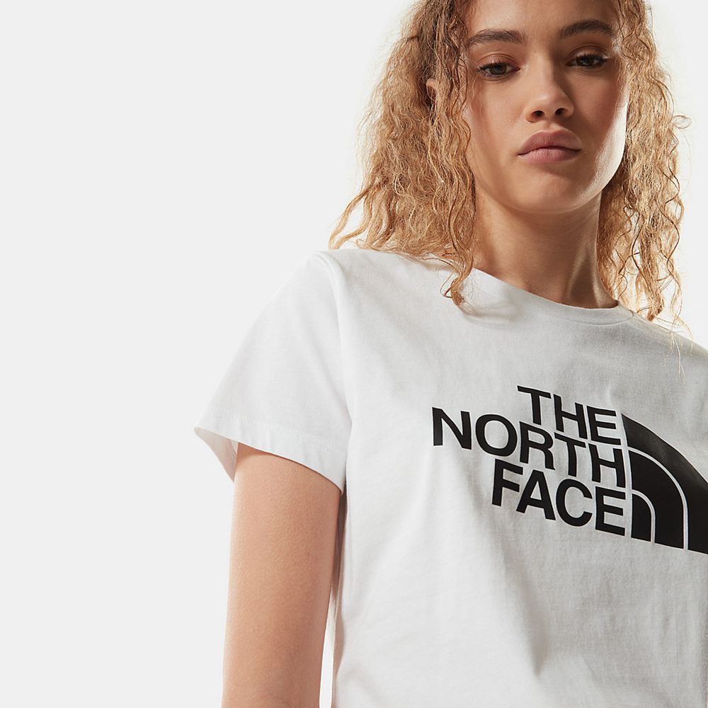 The North Face T-Shirts Womens Australia - The North Face Easy White (LAV-846512)